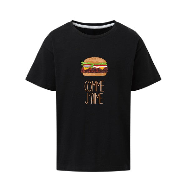 Comme j'aime SG - Kids T-shirt enfant Dark Black Taille 152 (11-12/2XL)