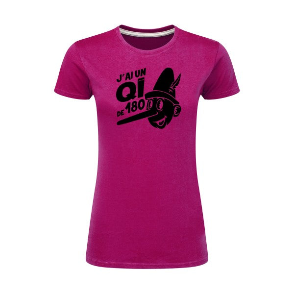 Quotient intellectuel Noir |T shirt original femme|SG