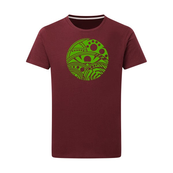 Eye vert pomme -Flex vert pomme sur T-shirt SG  Burgundy  2XL