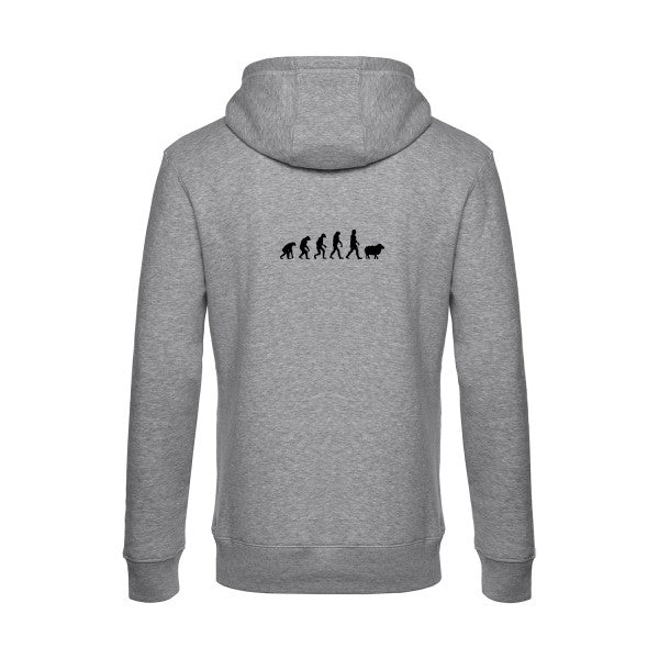 Panurge-Evolution sweat shirt original Heather Grey flex Noir impression Dos