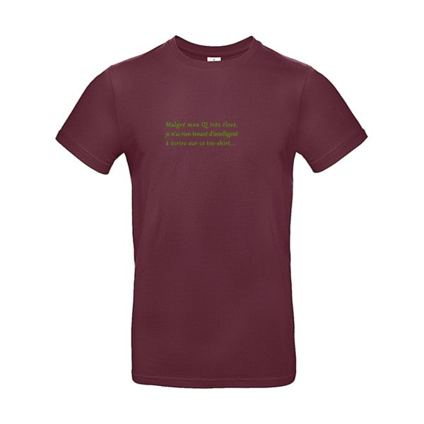 QI flex Vert pomme B&C - E190 T-shirt|Burgundy||2XL