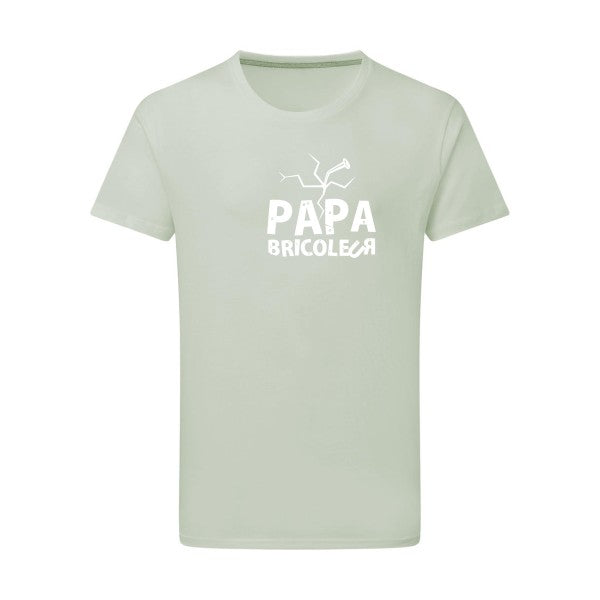 Papa bricoleur - Flex Blanc Tshirt original Pastel Macchiato  2XL