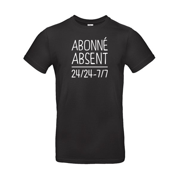 Abonné absentFlex Blanc - E190 T-shirt|Black||5XL