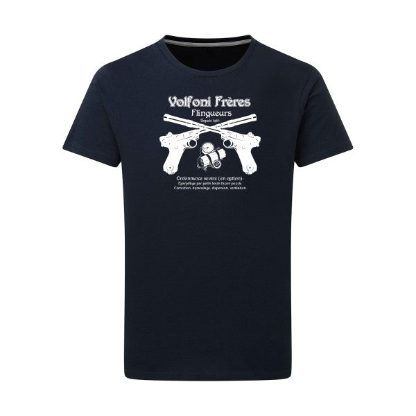 Volfoni Frère -Flex noir sur T-shirt SG  Navy  5XL