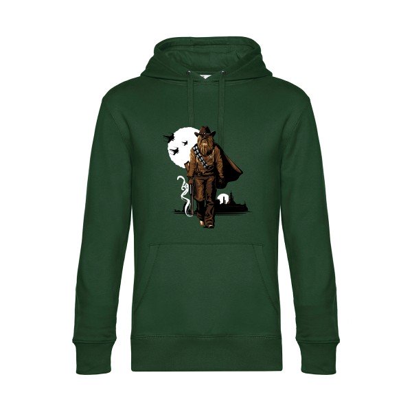Space-Cow-Boy- Sweat à capuche original Bottle Green - RueDuTeeshirt