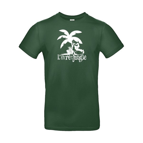 L'ivre de la jungleFlex Blanc - E190 T-shirt|Bottle Green||2XL