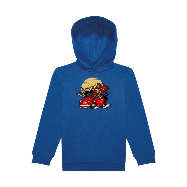 sweat capuche enfant Bleu Royal 500