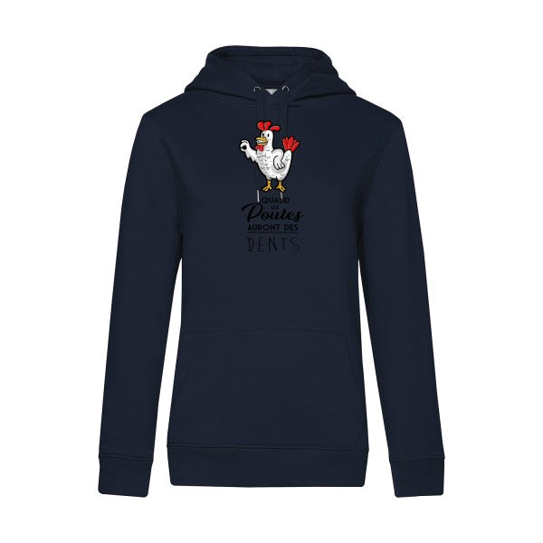 quand les poules auront des dents RueDuTeeshirt Sweat capuche
