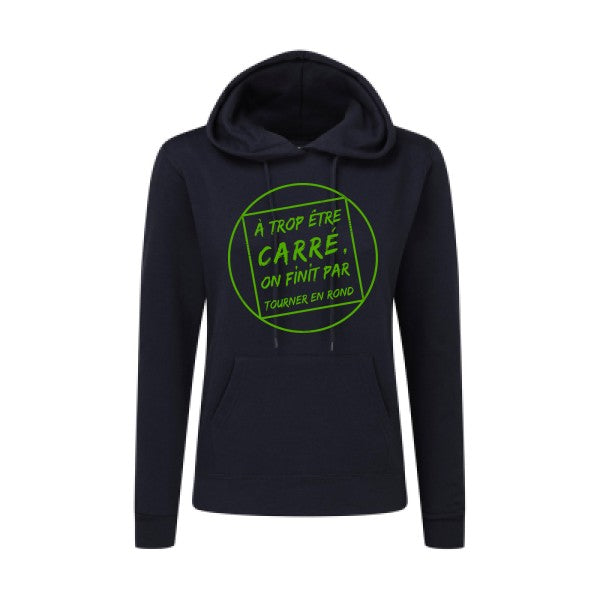 Cercle vicieux Vert pomme |Sweat original à capuche Femme