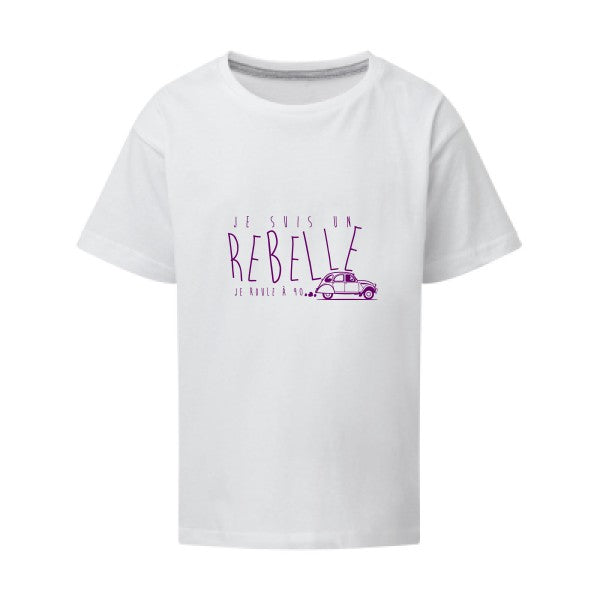 je suis un rebelle Flex Violet SG - Kids T-shirt enfant White Taille 152 (11-12/2XL)