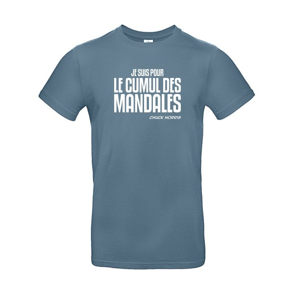 Cumul des Mandales B&C - E190 T-shirt|Stone Blue||2XL