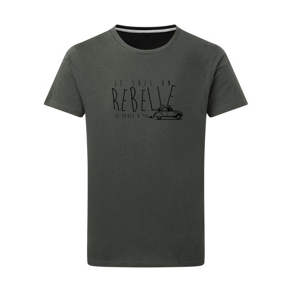 je suis un rebelle - Flex noir Tshirt original Charcoal  5XL