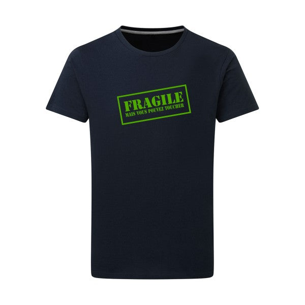 Fragile vert pomme -Flex vert pomme sur T-shirt SG  Navy  5XL