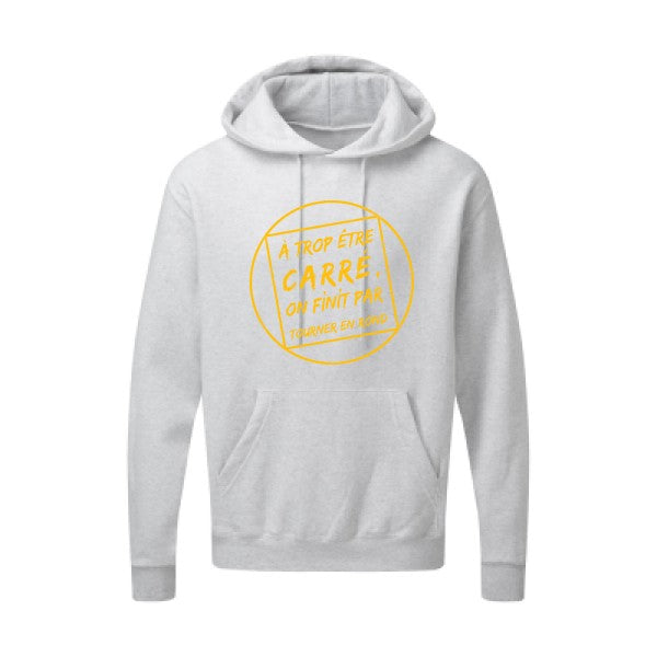 Cercle vicieux |Sweat  capuche humoristique jaune Or 