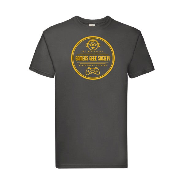 T-shirt|Gamers social club |flex jaune Or| Fruit of the loom 205 g 