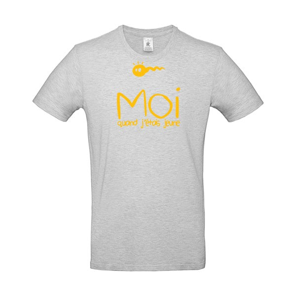 Moi, quand j'étais jeuneFlex jaune or - E190 T-shirt|Ash||2XL