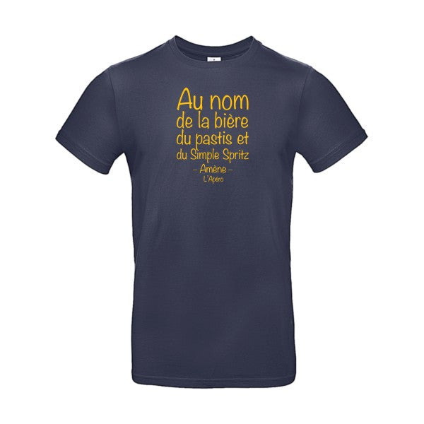 prière de l'apéroFlex jaune or - E190 T-shirt|Navy Blue||2XL