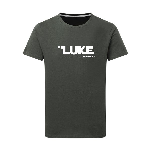 Luke... -Flex Blanc sur T-shirt SG  Charcoal  5XL