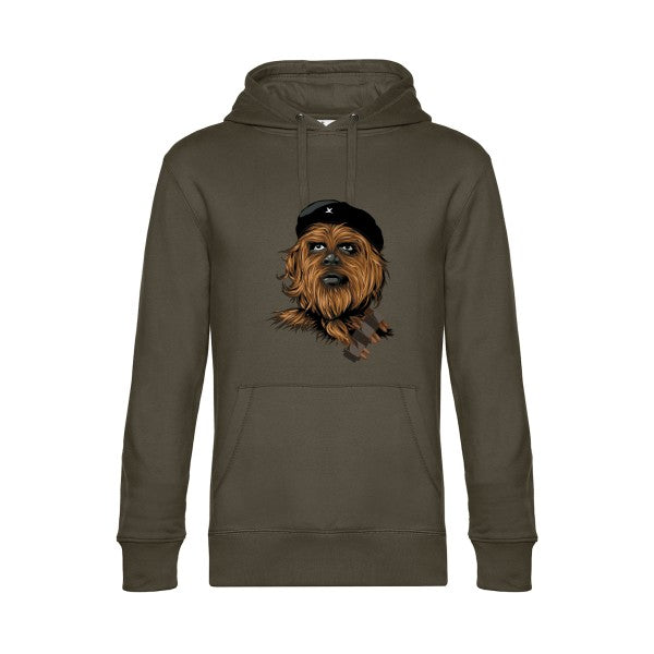 Chewie-guevara- Sweat à capuche original Khaki - RueDuTeeshirt