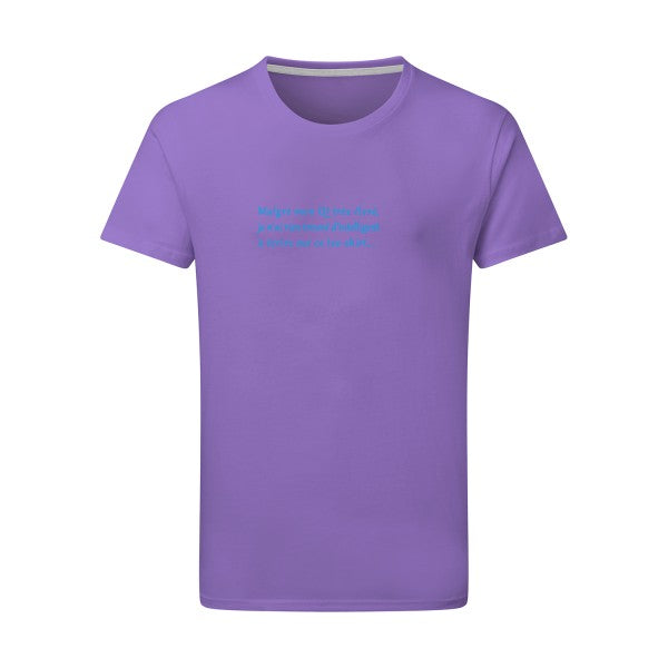 QI - Flex bleu clair Tshirt original Aster Purple  2XL