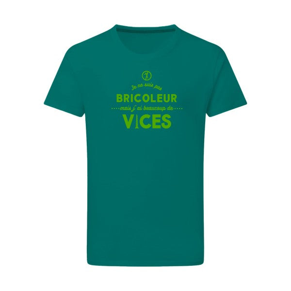 JE NE SUIS PAS BRICOLEUR vert pomme -Flex vert pomme sur T-shirt SG  Emerald Green  2XL