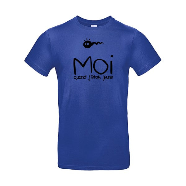 Moi, quand j'étais jeuneFlex noir - E190 T-shirt|Cobalt Blue||2XL