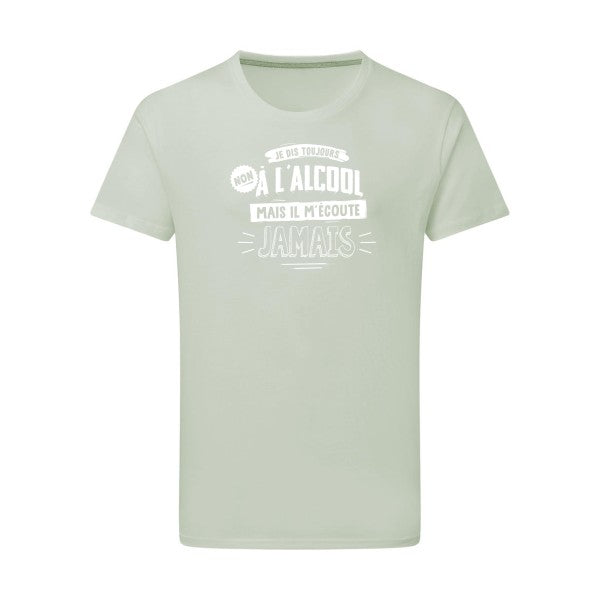 Non à l'alcool  - Flex Blanc Tshirt original Pastel Macchiato  2XL