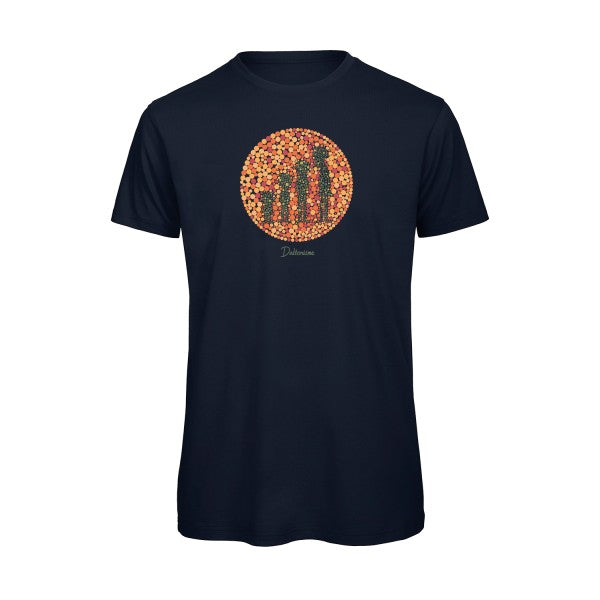 T-shirt humour original Daltonisme T Shirt couleur Navy