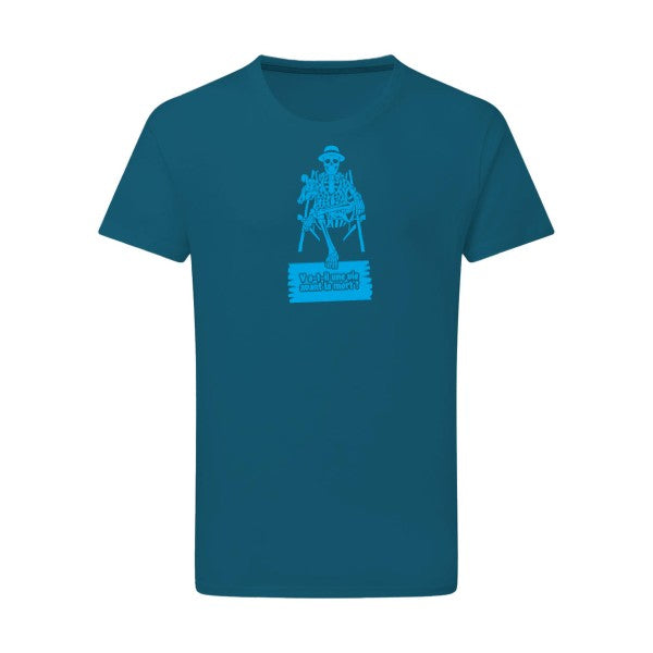 Y a-t-il une vie avant la mort ? - Flex bleu clair Tshirt original Petrol  2XL