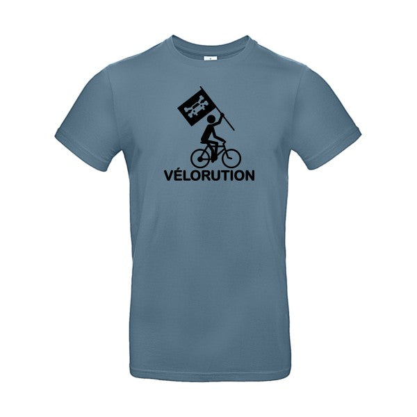 Vélorution Flex noir |E190 T-shirt|Stone Blue||2XL