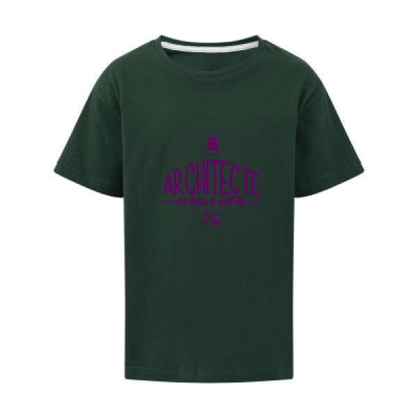 Architecte de bac à sable Flex Violet SG - Kids T-shirt enfant Bottle Green Taille 152 (11-12/2XL)