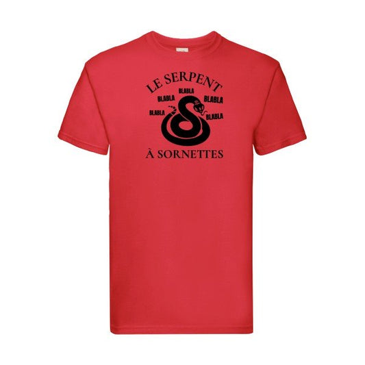 T-shirt|Serpent à Sornettes |Noir  |Fruit of the loom 205  G