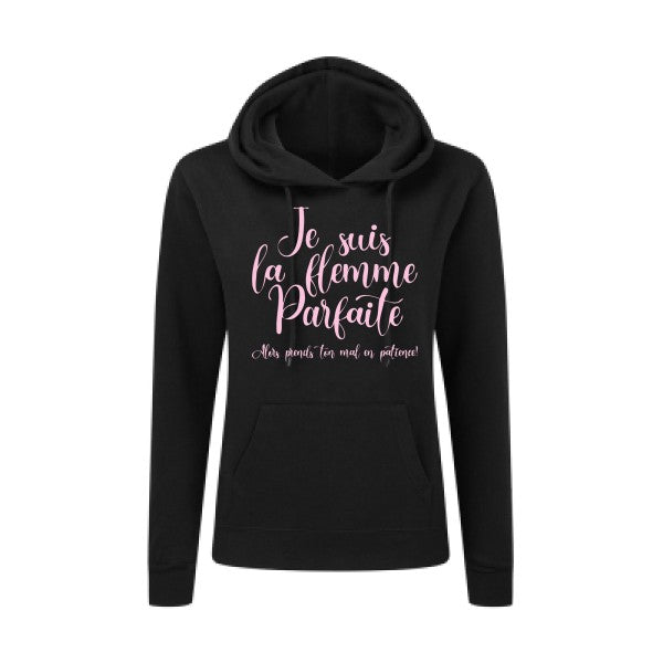 La flemme parfaite Rose |Sweat original à capuche Femme