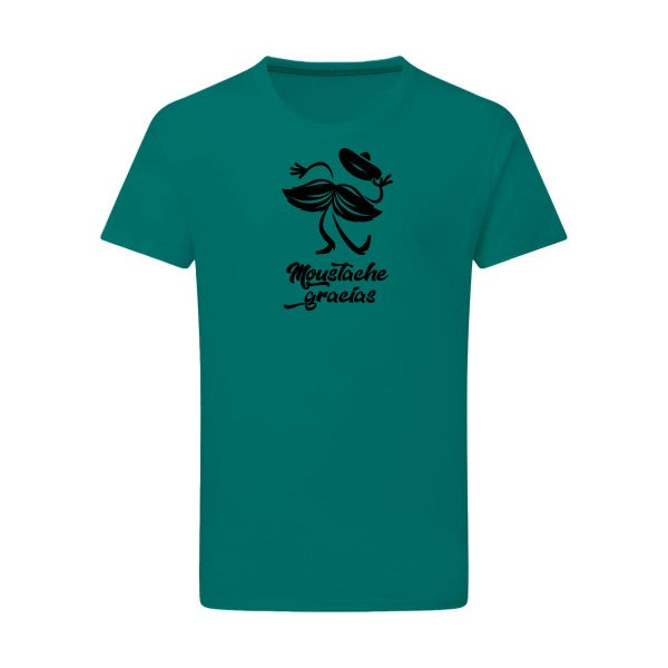 Presqu'spagnol - Flex noir Tshirt original Emerald Green  2XL