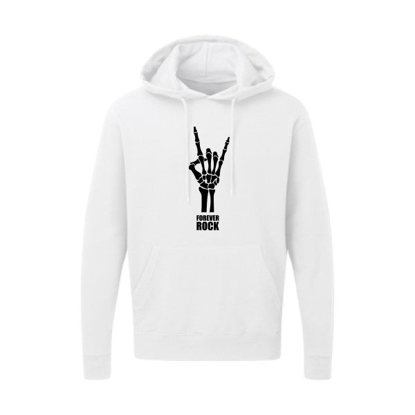 Forever Rock !!|Sweat capuche imprimé|noir