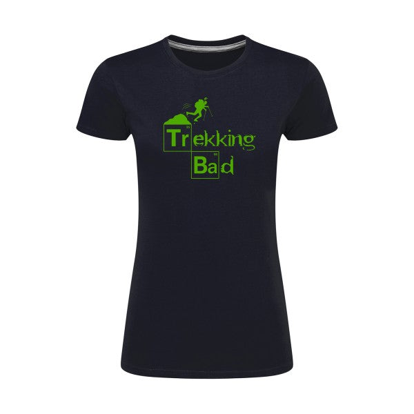 Trekking bad | Vert pomme |T shirt original femme|SG