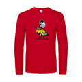 deuche-grammophone-3-t-shirt-manches-longues-original-humour -Red