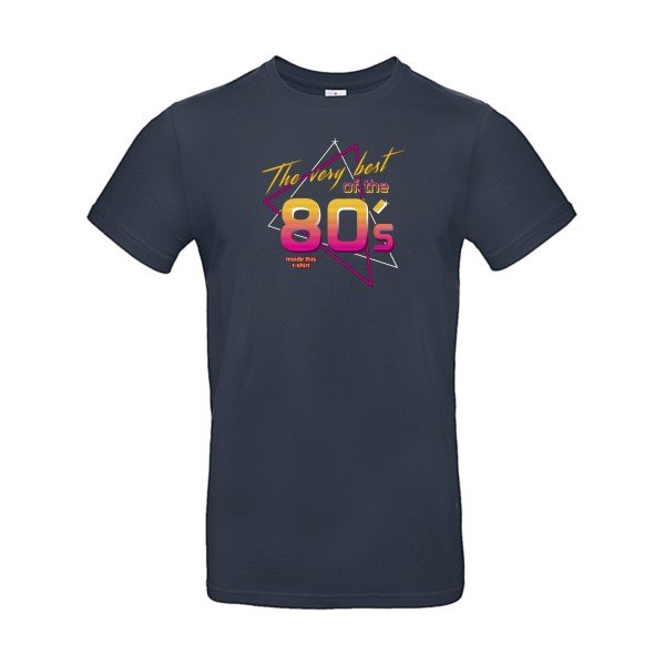 T-shirt humour original Annee 80S T Shirt couleur Navy
