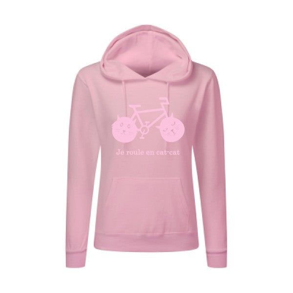 cat-cat bike Rose |Sweat original à capuche Femme