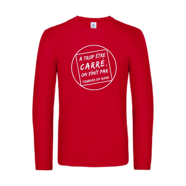 cercle vicieux - t shirt- manches- longues- original- humour- Red impression Face
