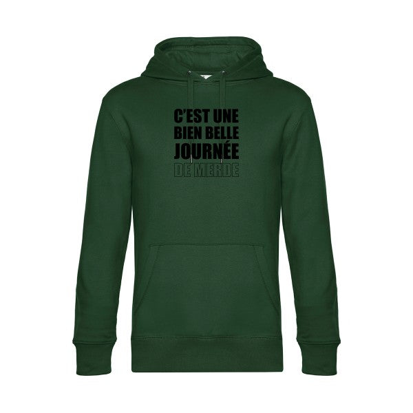 Journee-de-m... sweat shirt original Bottle Green flex Noir impression Face