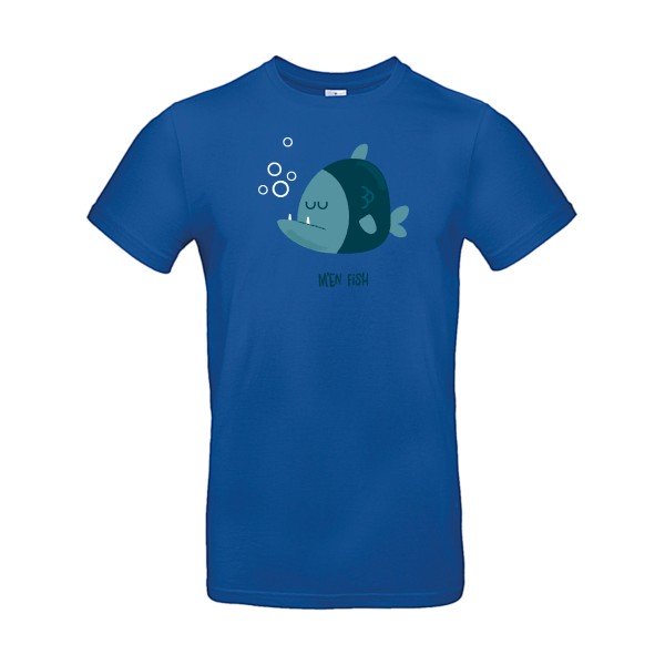 T-shirt humour original M En Fish T Shirt couleur Royal Blue
