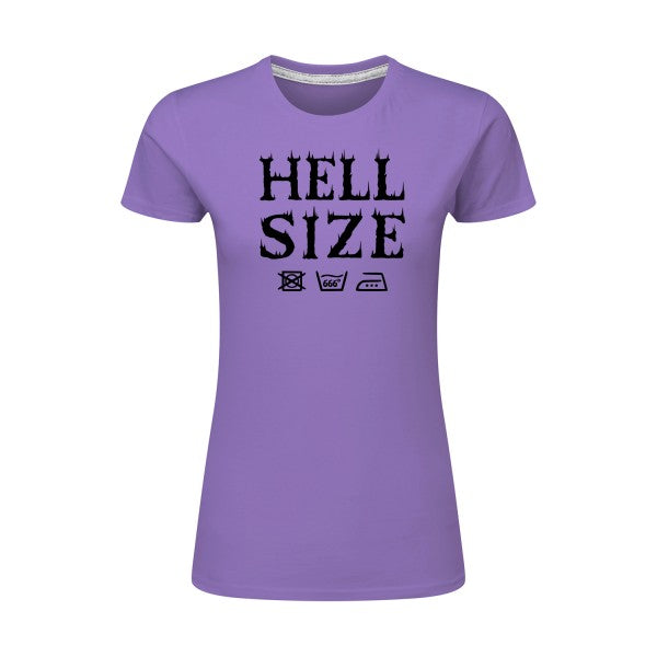 HELL SIZE ! Noir |T shirt original femme|SG