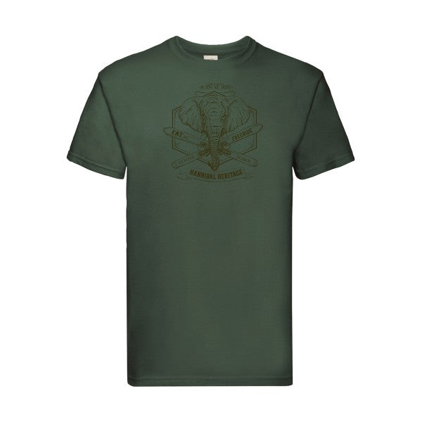 Hannibal Heritage Fruit of the loom 205 g/m² T-shirt/ bottle green