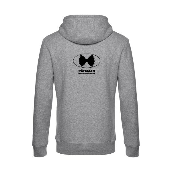 PATEMAN sweat shirt original Heather Grey flex Noir impression Dos