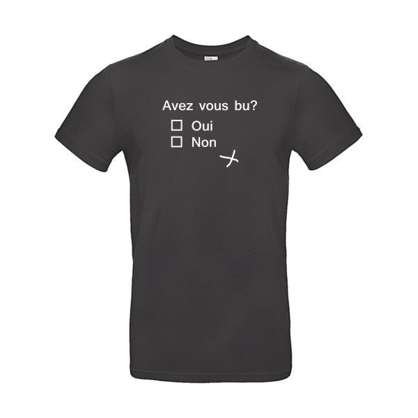 Avez vous bu ? B&C - E190 T-shirt|Used Black||2XL