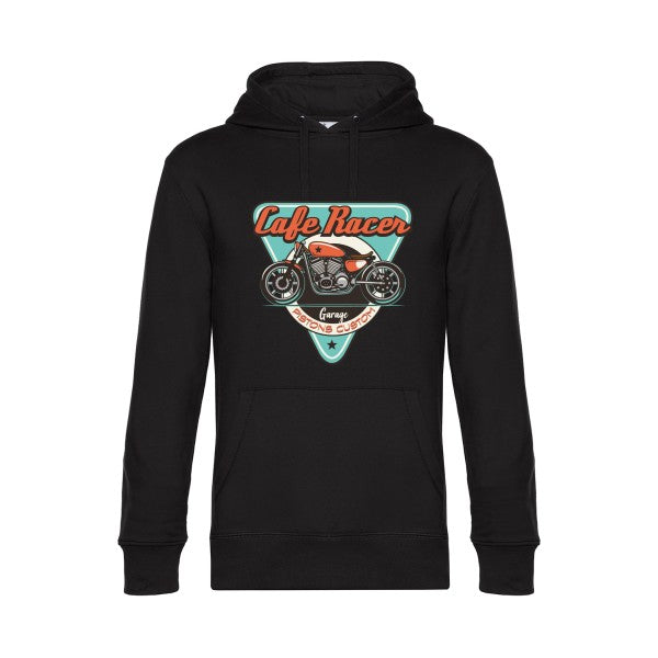 CAFE-RACER- Sweat à capuche original Black - RueDuTeeshirt