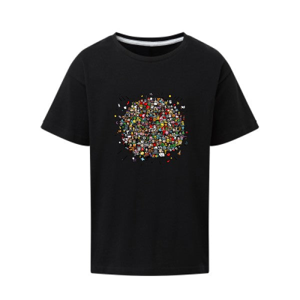 Planète Pop Culture SG - Kids T-shirt enfant Dark Black Taille 152 (11-12/2XL)