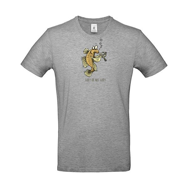 T-shirt humour original Goby Or Not Goby T Shirt couleur Sport Grey