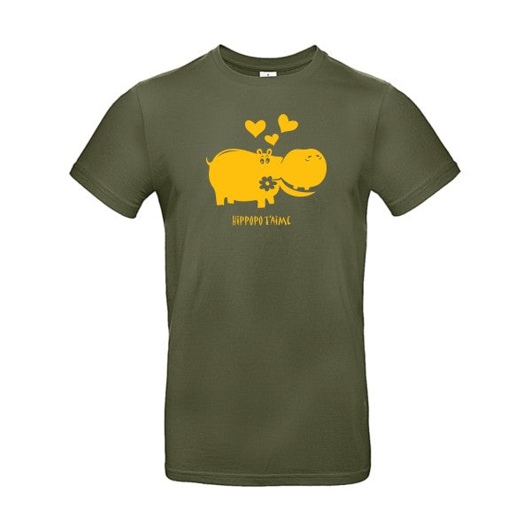 Hippopo t'aimeFlex jaune or - E190 T-shirt|Urban Khaki||2XL